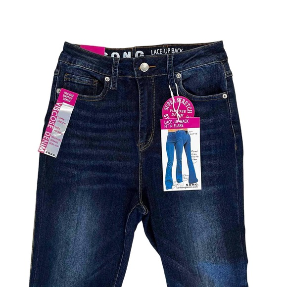 NWT - S.O.N.G Lace-Up Back Fit N Flare (Size: 9/29) - Picture 2 of 4